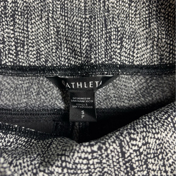 Athleta Delancey Textured Moto Tights, size Small Black & White Speckled - Picture 6 of 11